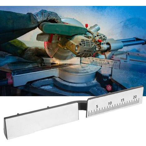Accessoires pour scie en aluminium de 25 cm : dossier, barre transversale, règle de scie en aluminium (1/5)