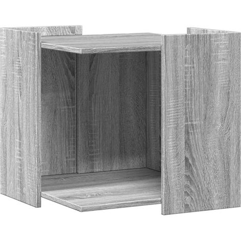 Maison Exclusive - Mueble arenero para gatos madera gris Sonoma 5