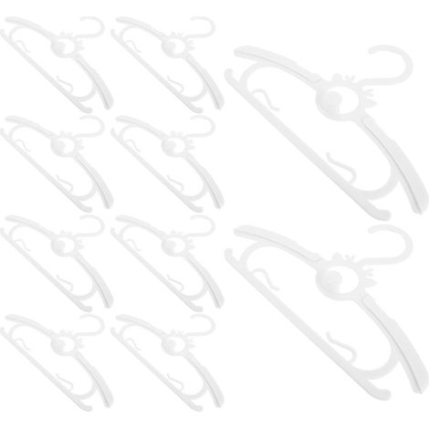 30 Pièces Lot de Cintres Garçon Fille Rétractables Ajustables Antidérapants Cintres Garçon Fille Extensibles avec Protection Épaule Supports Doux et Compacts pour Vêtements et (1/5)