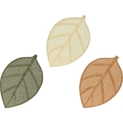 Set di stoviglie individuali modello foglia 30x46,5x0,1cm, colori vari 806642