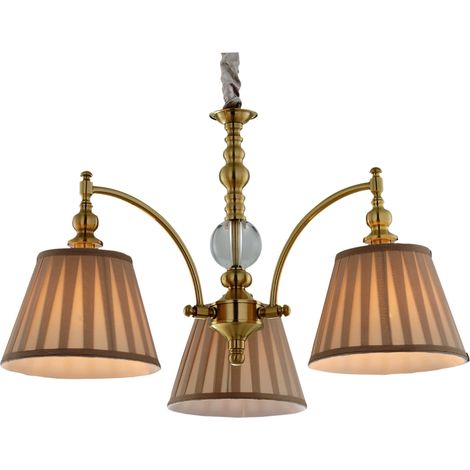 Lampadario Candellux Austin 33-13842 ottone beige 3xE14 (1/2)