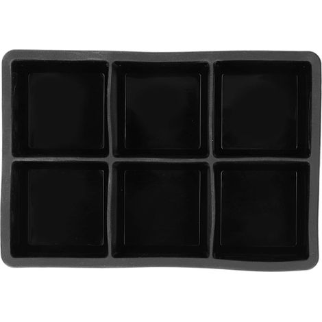 Bac à Glaçons en Silicone, Grande Machine pour Fêtes et, Moule Noir 6 (1/5)