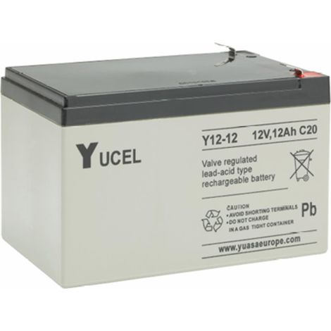 Yuasa Yucel 12V 12Ah Sealed Lead-Acid AGM Battery 2-Year Warranty