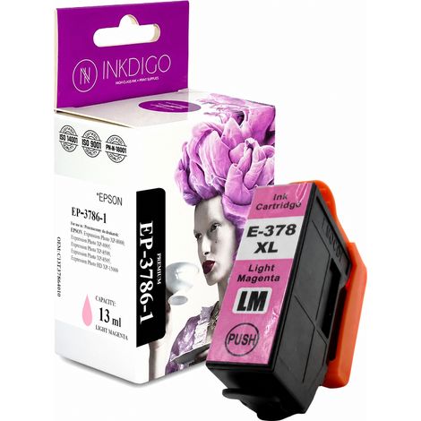 Inchiostro Inkdigo T3786 compatibile con Epson ExpressionPhotoXP-8000, certificato TÜV. (1/5)