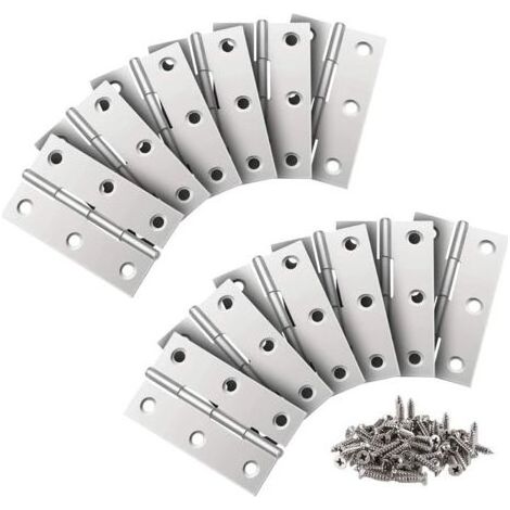 24 Pièces Charnière Inox,66MM Paumelles de Porte,Charniere PianoPour La Maison Meubles Matériel Armoire Garde Porte Tiroir (1/5)