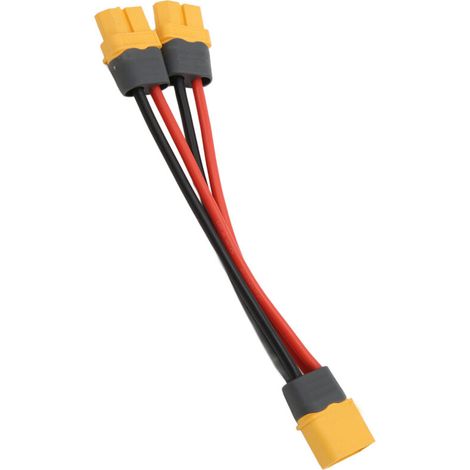Das XT60-Steckerverlängerungskabel bietet flexible Ladeanschlüsse für Fernbedienungsbatterien, erfordert kein Löten, ist leicht und robust und verfügt über einen Parallel-Batterieanschluss.