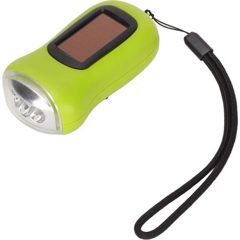 Torcia a manovella ad energia solare, torcia a manovella ad energia solare, torcia a LED ricaricabile di emergenza, per campeggio, attività all'aperto, arrampicata, escursionismo e trekking. (1/5)