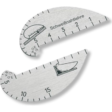 Schweißnahtlehre Aluminium 2-15mm/0-5mm