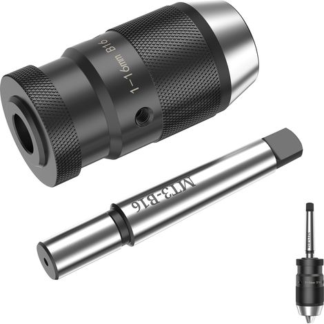 Mandrin de percage MK3 - B16 avec plage de serrage 16mm Cône morse intégrée Adaptateur de mandrin
