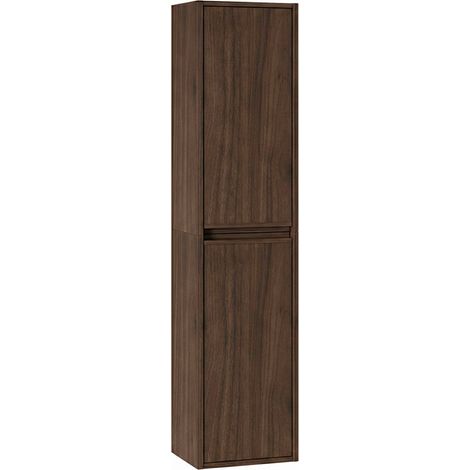 Colonne murale 2 portes Edmé Bois foncé