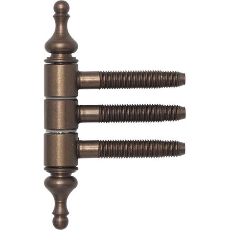 SFS Einbohrzierband 16 mm Türband mit 3-Stufengewindebolzen, bronze patiniert