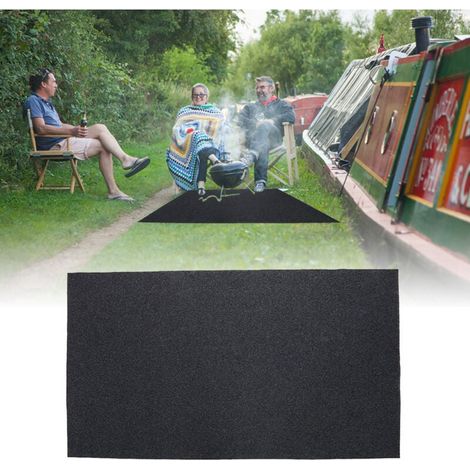 Patio Floor Mat, Fireproof, Heat Resistant, Gas Grill Floor Protector Mat MUMU (1/4)