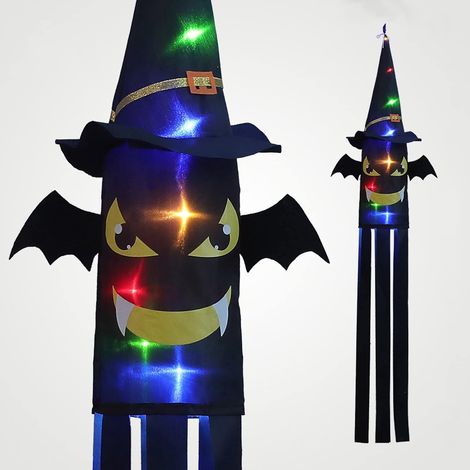 Halloween-Hängegeist, Halloween-Hängedekoration mit LED-Beleuchtung