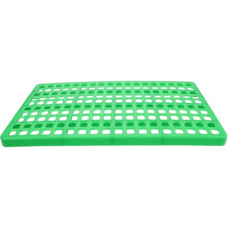 Tapis de cage à lapin en plastique, compatible avec le drainage, lot de 2 tapis pour pieds de cage pour animaux de compagnie (1/5)
