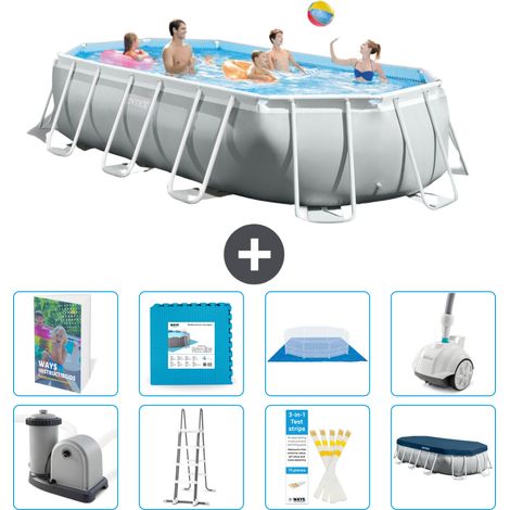 Prism Frame Pool Oval - 503x274x122 cm - 9-teilig S531