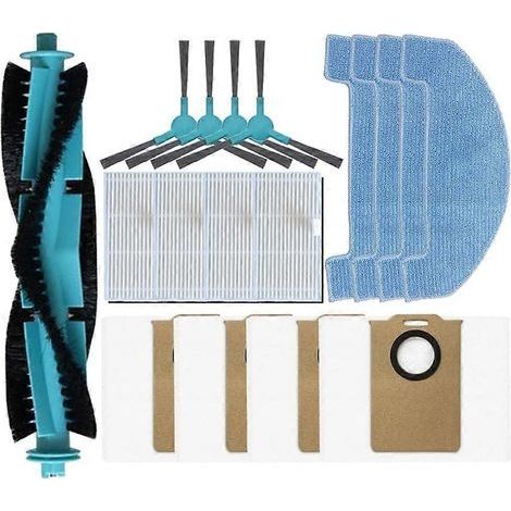 Pièces de rechange pour aspirateur Ultenic T20 Pro : brosse principale, brosse latérale, filtre HEPA, lingette de nettoyage, sac à poussière (1/5)