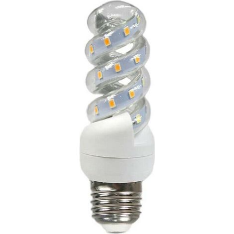 Trade Shop - Bombilla Led E27 18w Espiral Luz Cálida 3000k Natural 4000k Fría 6500k S18w -