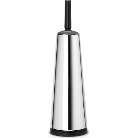 Porte-Goupillon avec Brosse - INOX Brillant - 20 x 8 x 6 cm (1/3)