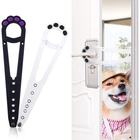 Loquet de porte pour chat – 2 pièces, système magnétique sélectif permettant l’accès aux chats tout en bloquant les chiens