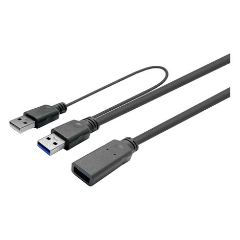 Cable USB A Vivolink PROUSB3AAF15C - USB A 3.2 Gen 1 de 15 m, color negro (1/2)