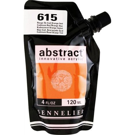 Peinture Acrylique - Sennelier - Abstract - 120ml - Satiné - Couleur Cadmium Red Orange Hue (1/3)