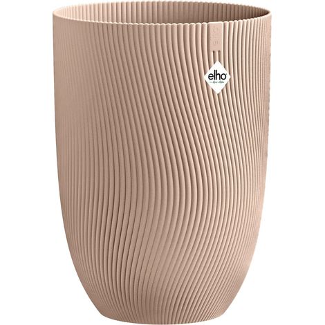 Pot de fleur haut - ELHO - Sereh Haut 40 - 50 L - Ø 39 x H 53 cm - Marron - Balcon/intérieur/extérieur (1/4)