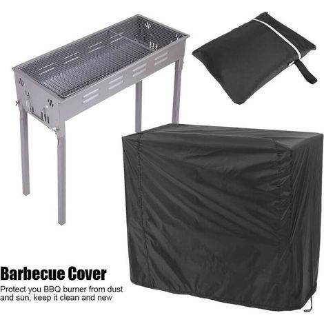 Gasgrillabdeckung – Wasserdichte Grillabdeckung aus Polyester mit Sicherheitsgurten für Picknick im Freien – 80 x 66 x 100 cm (1/3)