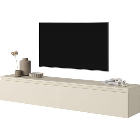 Selsey SENEY - Mueble TV gris beige, 175 cm