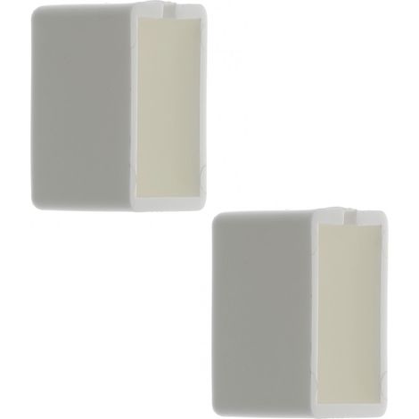 2x Embout de rail de tringle à rideaux 24 x 16mm en polyamide blanc Accessoire Jonction Fenêtre Store Baie vitrée Ouverture Fermeture (1/3)