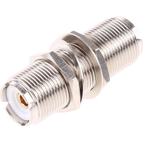 Adaptateur coaxial allongé pour connecteur RF traversant UHF femelle vers UHF femelle