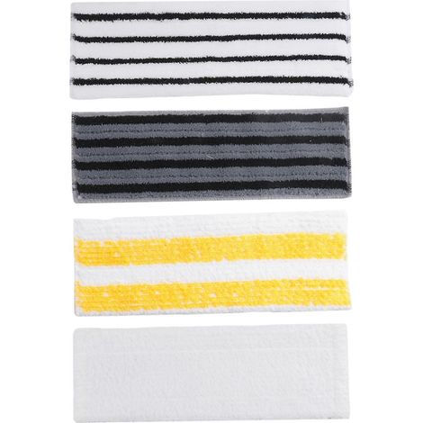 Lot de 4 lingettes microfibres pour balai vapeur Karcher SC1 SC2 SC3 SC4 SC5 SC7 CTK10 CTK20 - Accessoires et pièces de rechange (1/5)