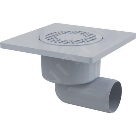 Alcadrain Douchegoten - Siphon de sol, latéral, 150x150 mm, diamètre 50 mm, gris/plastique APV3 (1/4)