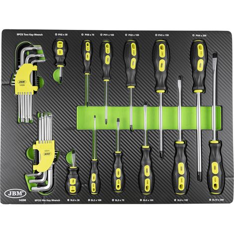 Módulo EVA de destornilladores y llaves hexagonales  JBM14298 (1/2)
