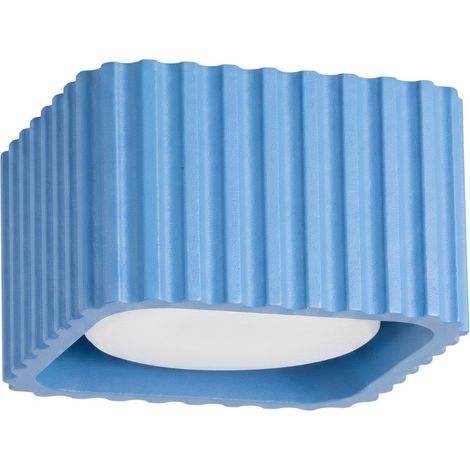 Plafonnier RIFF 1 azur aluminium 1xGx53 10cm Sollux (1/2)