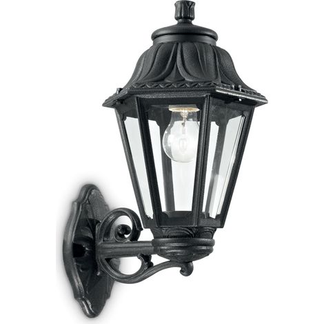 Applique Classica Dafne Materie Plastiche Nero 1 Luce E27 Big (1/3)
