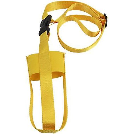 Porte-bouteille avec sangle réglable, résistant à l'usure et universel (jaune) (1/5)