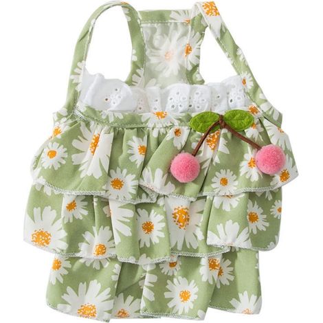 Robe princesse fleurie pour chien, robe pour chat, jupe en fil multicouche, robes légères pour animaux de compagnie