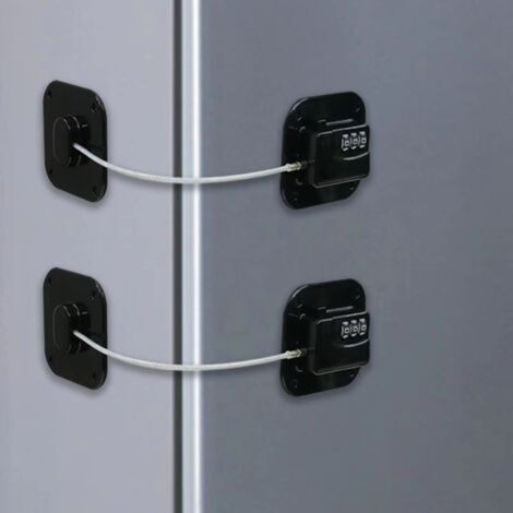 Unité de mesure : Cadenas à code pour réfrigérateur, cadenas de sécurité enfant adhésif, cadenas à combinaison pour armoires, réfrigérateurs et congélateurs - Crezuo