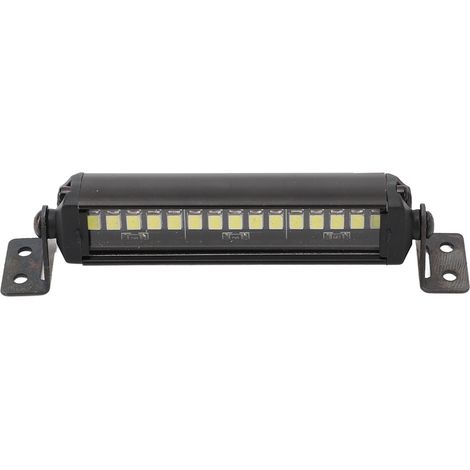 Kit de phares de toit à barre lumineuse RC 15 LED 3,1 pouces en alliage d'aluminium, projecteur de toit ultra-lumineux pour voitures RC Crawler Axial SCX10 1/10 (1/5)