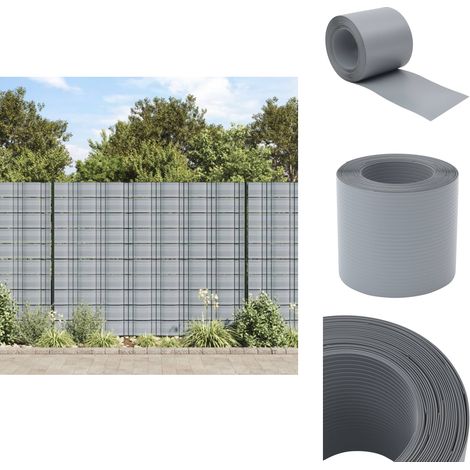 Brises-vues de jardin 10 pcs gris 252,5x19 cm PVC - Brise Vue Jardin - Clôture Décorative - Panneau De Clôture - Pare-soleil Extérieur - Protection Solaire (1/5)