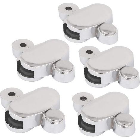 5 Pcs Verre Pince Salle De Bains Miroir Clips En Alliage De Zinc Verre Clip Étagère Support Fixation Miroir Support pour Verre de 3-5 mm D'épaisseur (1/3)