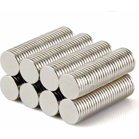 100x Scheibenmagnete aus Neodym-Seltenerdmetallen, stark, für Modellbau und Bastelarbeiten