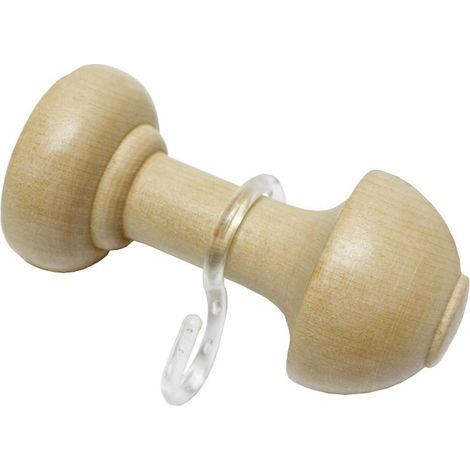 Gardinia Schalhalter Lugano Ø 28 mm, natur, 8 cm Gardinenstangen & Zubehör