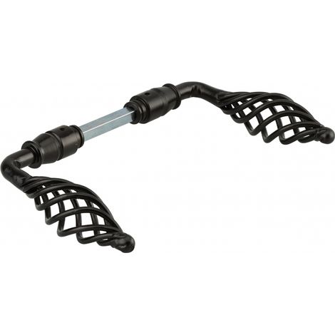 Thirard – Béquille double fil torsade 7 mm – Carré acier noir – Pour porte épaisseur 70 mm maximum – Garantie 2 ans (1/2)