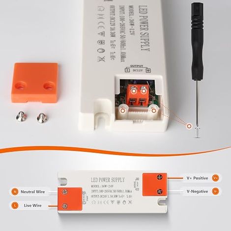 24V 36W 1,5A Alimentation LED Convertisseur Petit Pour Ruban LED (1/3)
