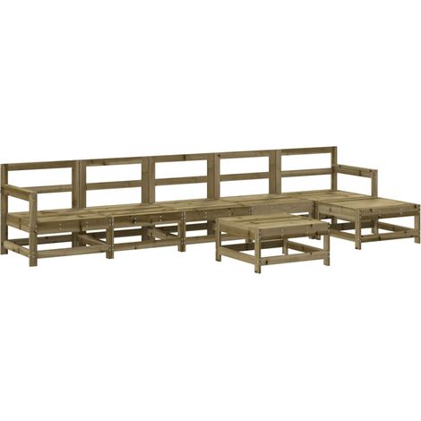 Maison Exclusive - Set Salotto da Giardino 7 pz in Legno Impregnato di Pino (1/5)