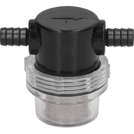 Filtro pompa acqua in linea Stainer Barb ABS Uscita 3/8 pollici 1/2 pollici per pompe DC 12V 80 PSI (1/5)