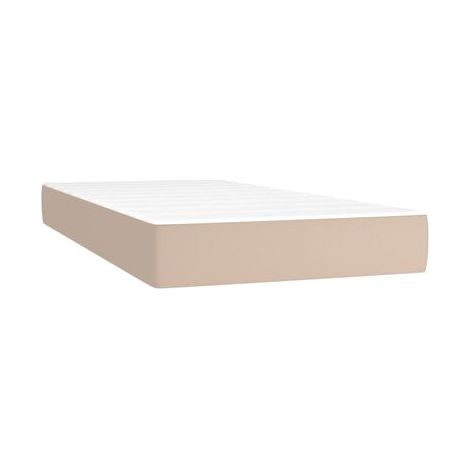 Sommier de style Snowco et matelas cappuccino (80 × 200 cm), pour chambre, confort quotidien, assemblage rapide (1/5)
