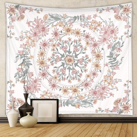 Wandteppich, Hintergrundstoff, trendiger Wandteppich, dekorativer Wandteppich im Bohème-Stil, 73 x 95 cm