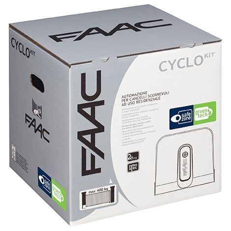 FAAC Schiebetorantrieb CYCLO-Kit C720 max. Torgewicht 400 kgmax. Laufweg 200 mm 868 MHz